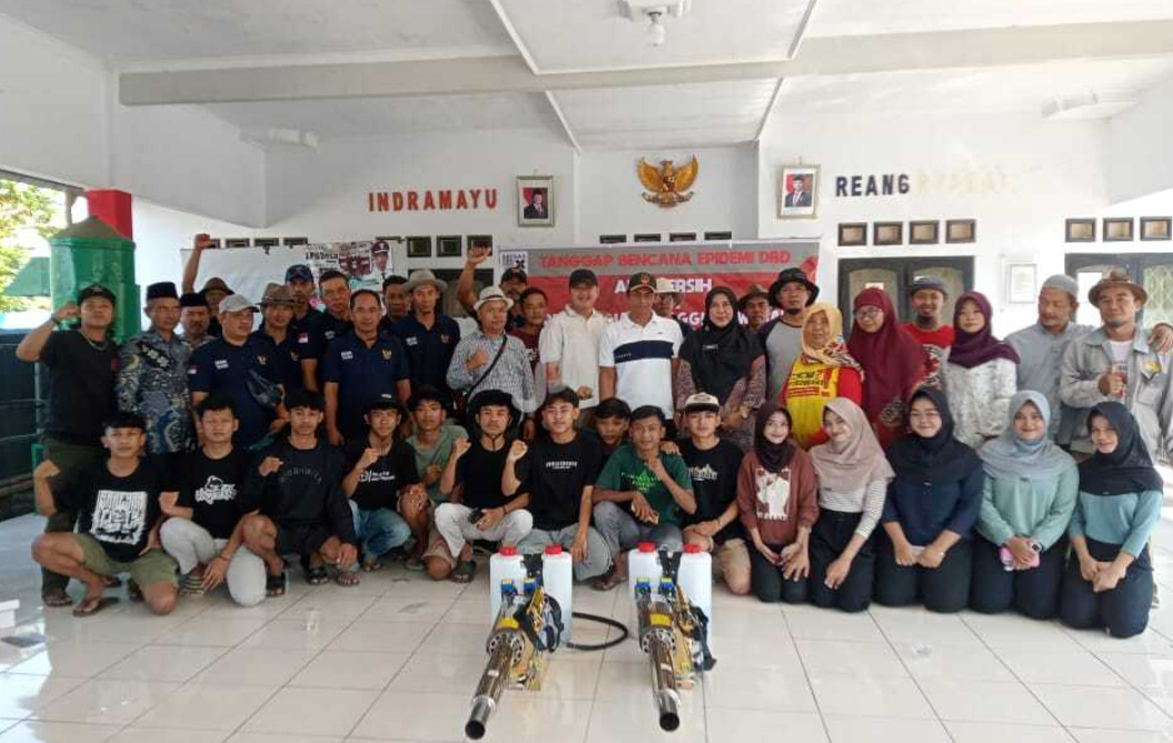 Satgas DBD bersama Pemdes, Tokoh Kepemudan serta Komunitas Tugu dan Tugu Kidul, laksanakan Penyemprotan Fogging Masal